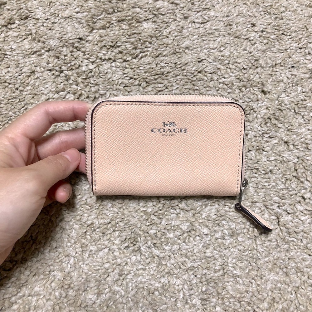 Coach Blush Mini Accordion Credit Card Wallet